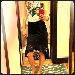 Black lace skirt/dress